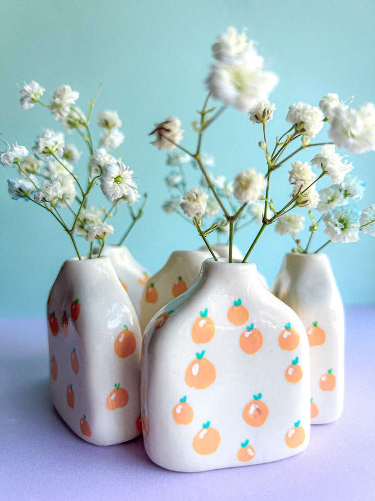 Orange Miniature Vase