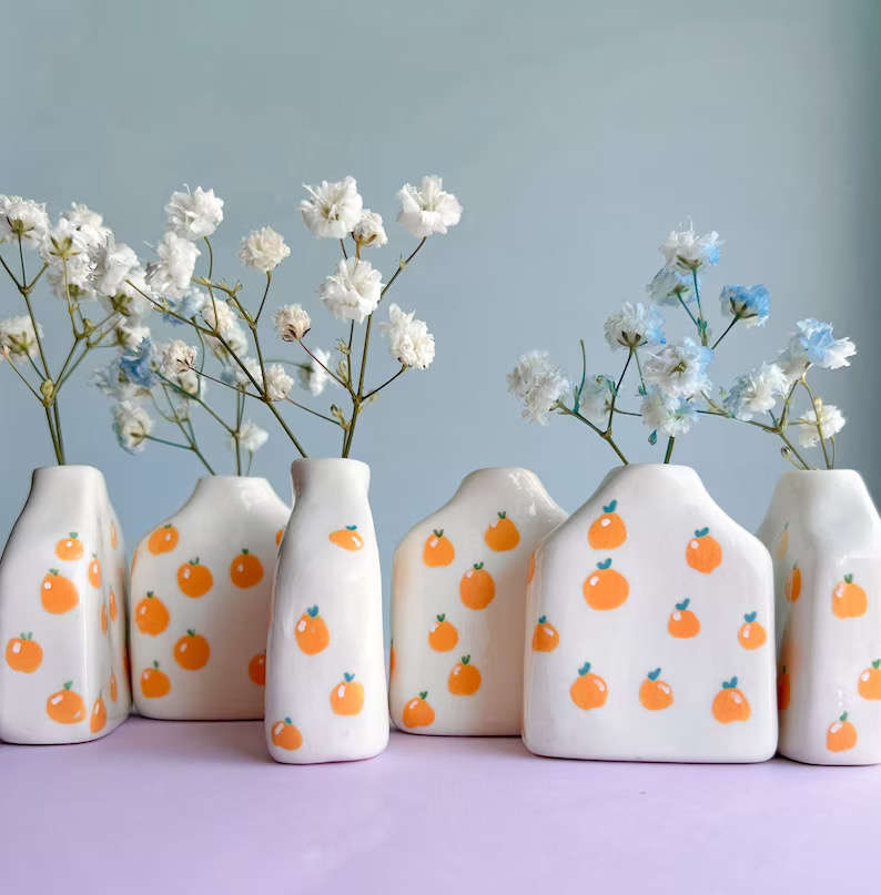 Orange Miniature Vase