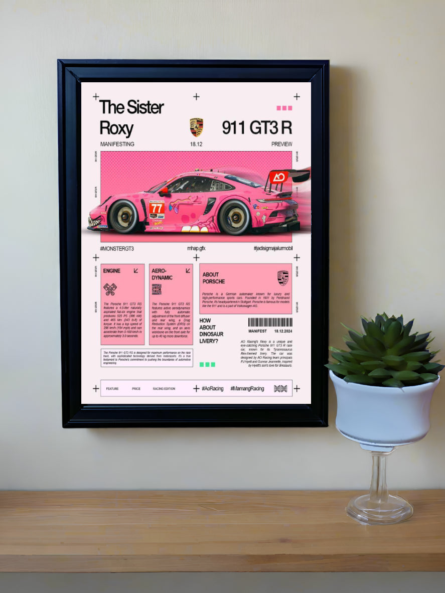 TF BASIC145 Auto-Art Glass Frame