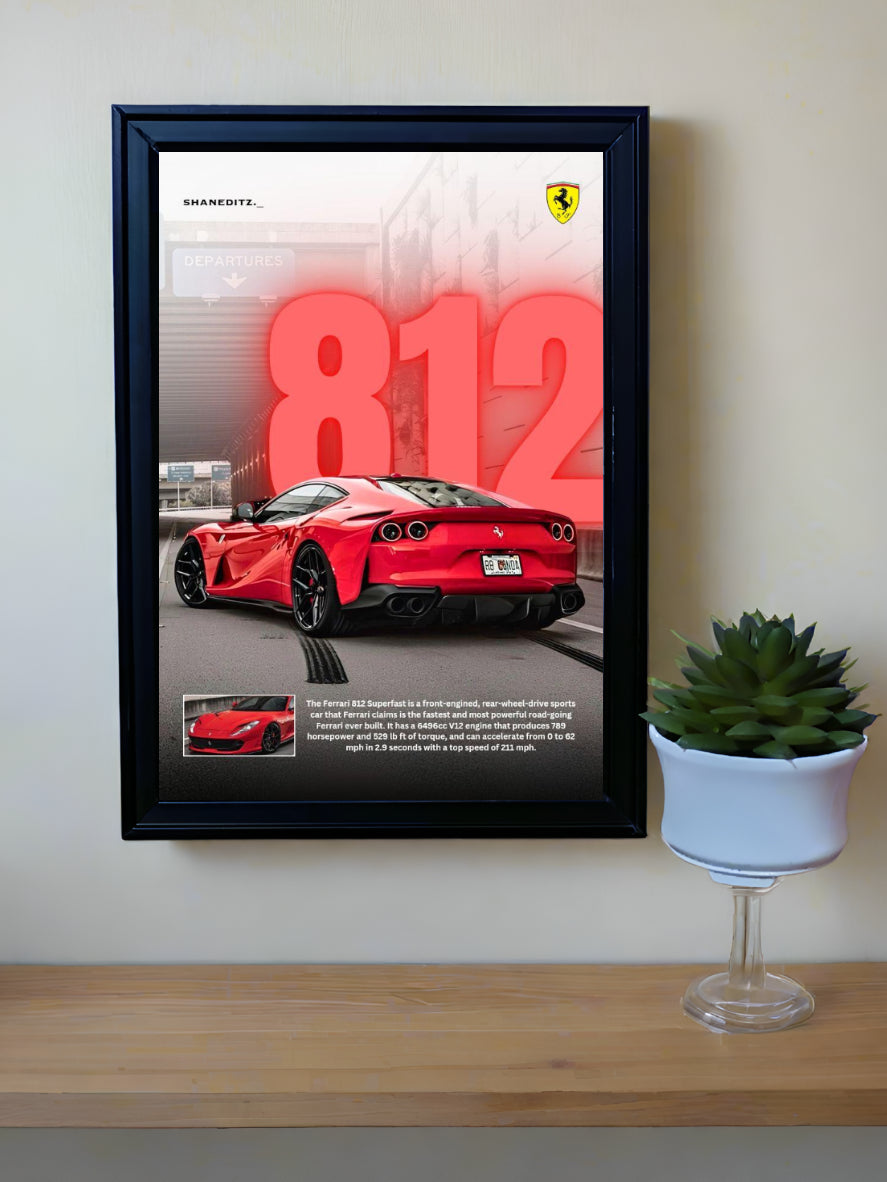 TF BASIC62 Auto-Art Glass Frame