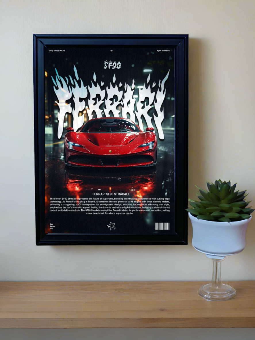 TF BASIC84 Auto-Art Glass Frame