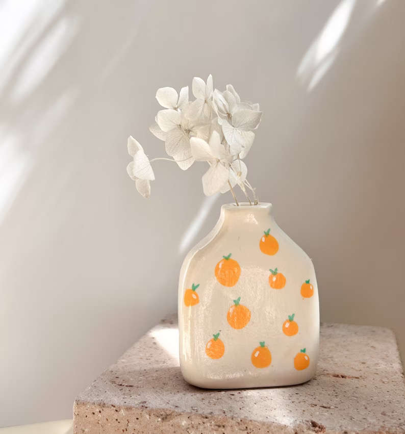 Orange Miniature Vase